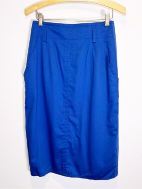 Mondi Blue Cotton Modal Skirt